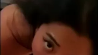 Sexy naked Asian girl on her knees sucks me off, not drop was wasted