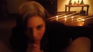 dyed hair girl takes two loads