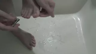 Cleaning Out and Clipping Toenails on Beautiful Feet