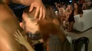 Naive cfnm girls suck naked men