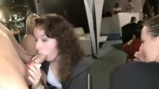 Cock addicted babes at cfnm party