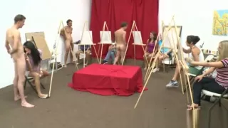 Cfnm handjob fun in the class room