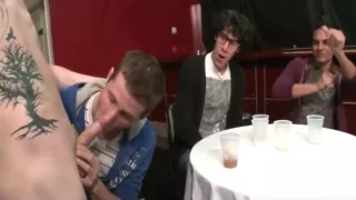 One muscled stud and 50 guys part1