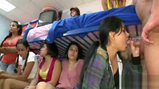 hot young burnette sucks down every