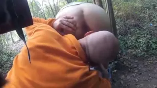 lucky gay boy met hot man in woods and made him cum