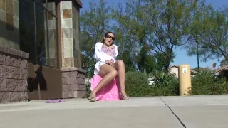 Bh, Milf, Orgasme, Offentlig, Leker, Vibrator