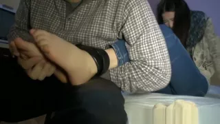 Sneak in her bedroom and tickle her feet