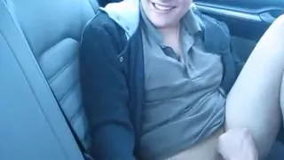 Pricella Playing with her toy in the car while all her friends watch and film