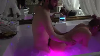 Blonde milf is fucked in Jacuzzi by her stepnephew !