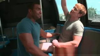 Amateur boy cums for black stranger