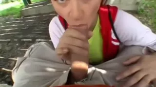 Gorgeous girl sucking