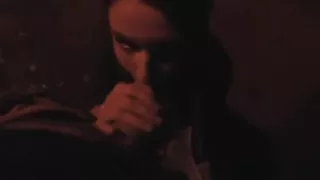 Playful pretty girl sucking big cock