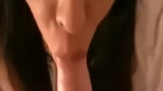 Stunning teen blowjob & facial