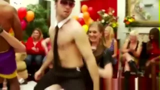 Strippers have their way with horny audience members