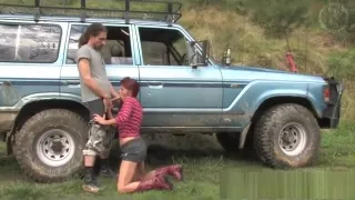 Blowjob in the countryside