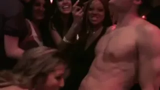 Wild Women Reverse Gangbang One Dude In A Bar