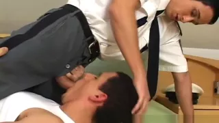 Dude gets his tight hairy anus rimmed part3