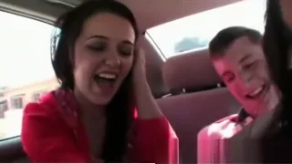 Students share boys cock at a car