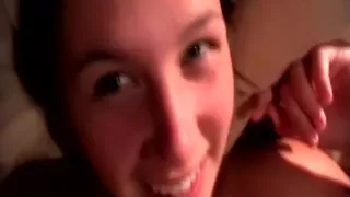 Dirty real teen girlfriend gets a facial