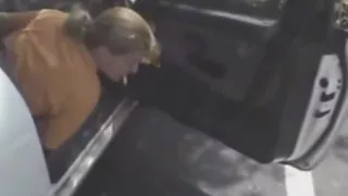 Rough Looking Blonde Crack Head Sucks In Car