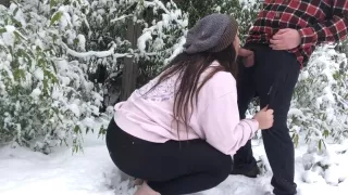Horny Canadians in the Snow : Behind the Scenes of our Blow in the Snow Vid