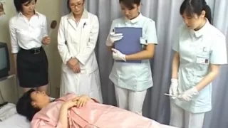 Asian wife is examining female workers part5