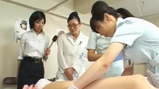 Asian wife is examining female workers part5
