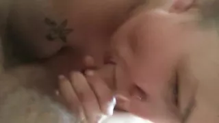 Wife blows husband (watch n learn )