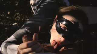 Mysterious masked girl gave me a Blowjob in Park in bushes oral crempie