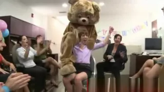 Cfnm babe gets facial cum from stripper