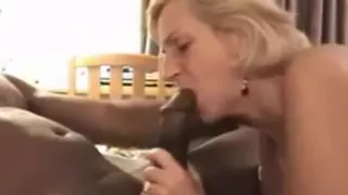 Black Guy fucks Mature Blonde