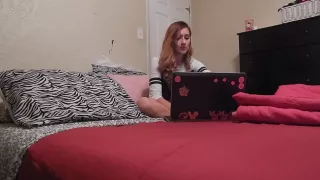 teen watches porn then gets herself off