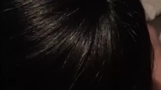 Gorgeous ebony loves white cock and gives incredible deepthroat blowjob