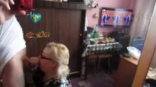 Blowjob with cum in mouth