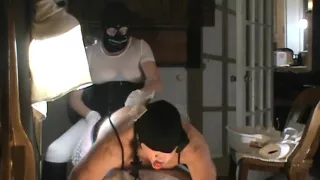 Submissive Husband fucked by huge greasy dick