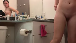 Hidden Cam - Slim College athlete with big ol butt pierced nips!! Part 2