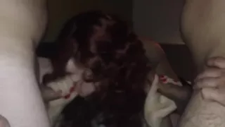 Red head - gang bang