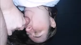 BBW in Black Panties Gets Her Pussy Fingered, Gives Deep Blowjob