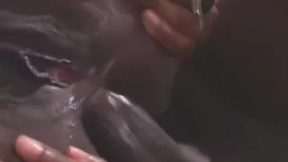 His Choco-cock Has One Destination In Mind And Her Tight Black Ass Is It