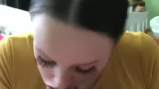 18 Y/O Teen Sucks Dick and Rides Backwards