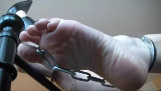 Mature woman chained