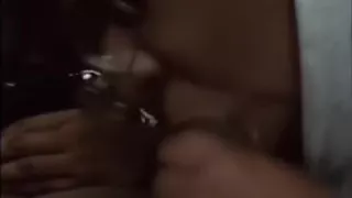 Black girlfriend sucks my dick for 13 minutes in the car
