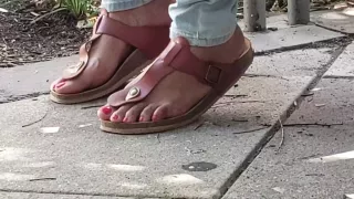 Candid feet
