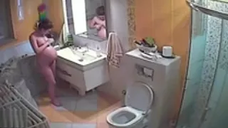 pregnant in the bathroom