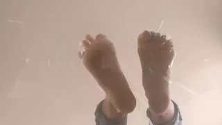 View of Feet from under Table