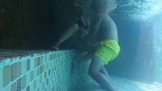 Wife hotel pool holiday vs boy