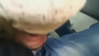 jerk off and blowjob  on the bus