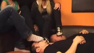 Sock sniffing with 3 hot girls