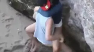 Couple has sx on a beach