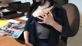 french amateur gril fisting herself at office